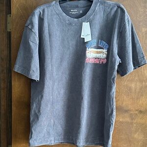 Hollister Gray Heavyweight Boxy Fit T-Shirt - Taco Bell collab